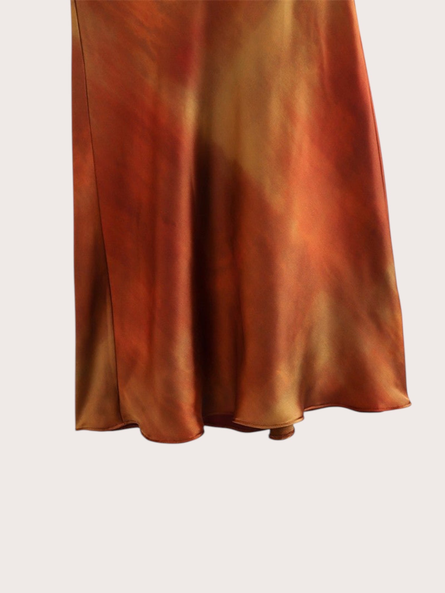 Cowl Neck Satin Dress